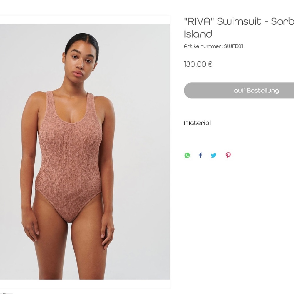 Sorbet Island 7 sizes in one, one piece bathing suit. Never worn!
